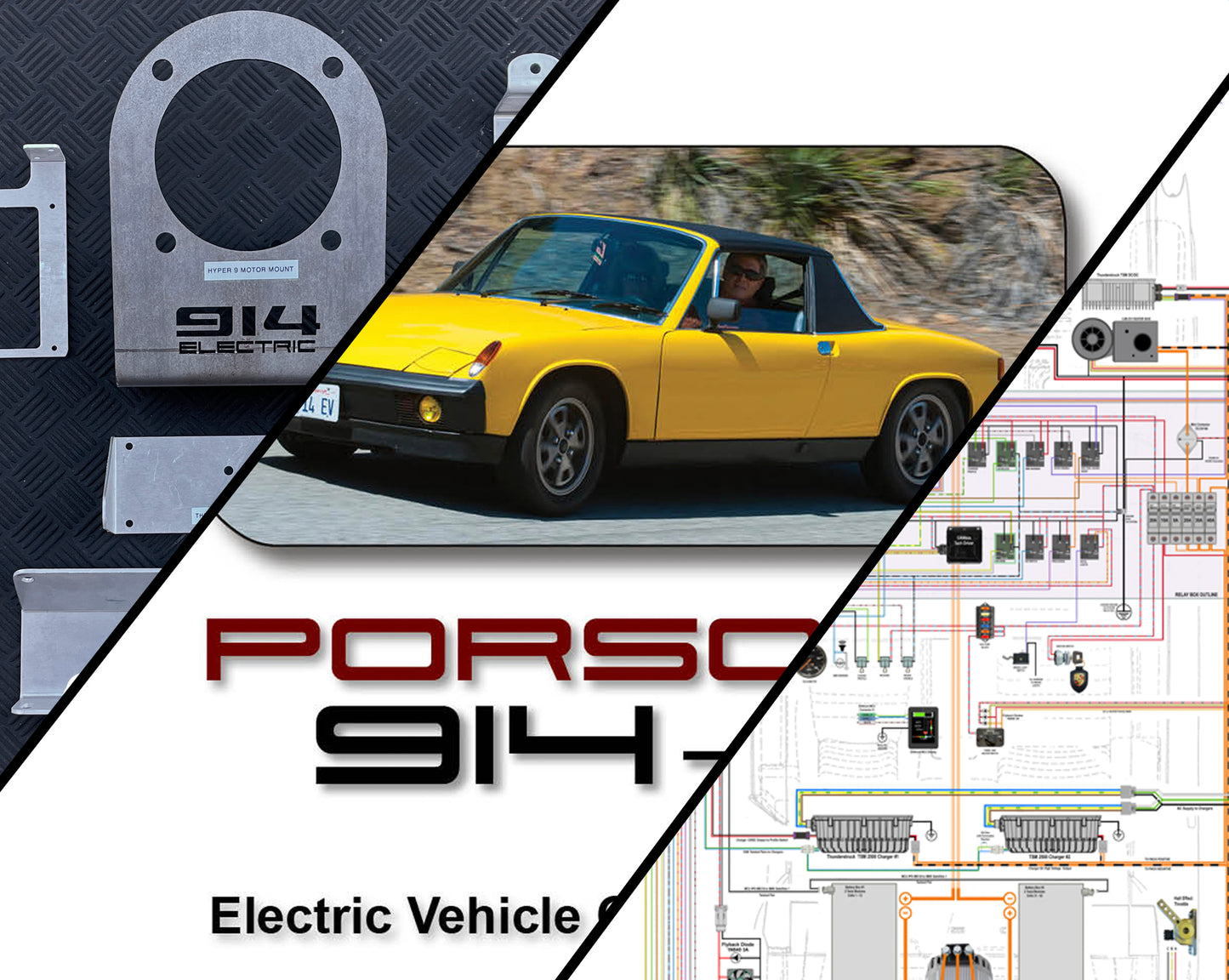 COMPLETE BUNDLE #1 - Conversion Guide +  Bracket Kit for Motor End Bell + Large Format Diagrams